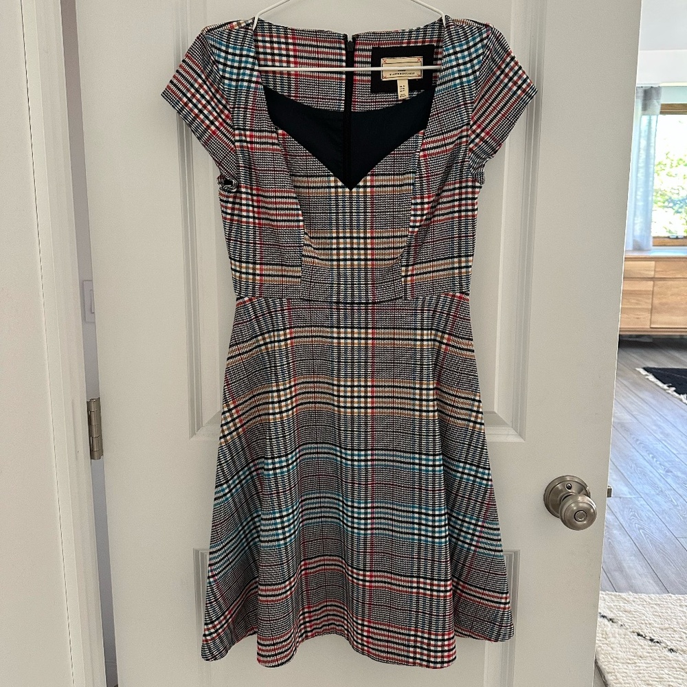 SOLD 🌿 Anthropologie Moulinette Soeurs Finley Plaid Dress
